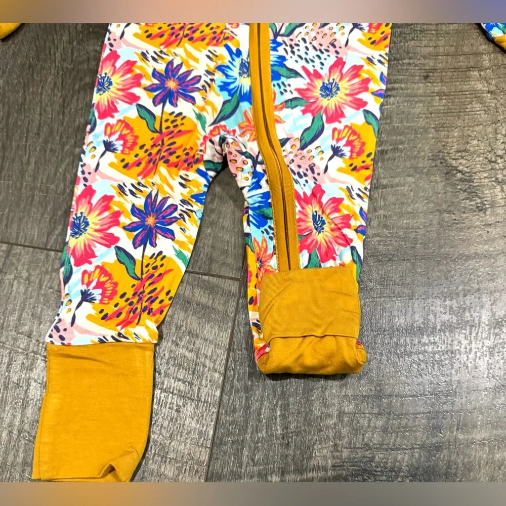 Floral print Bamboo Sleepie 12-18m